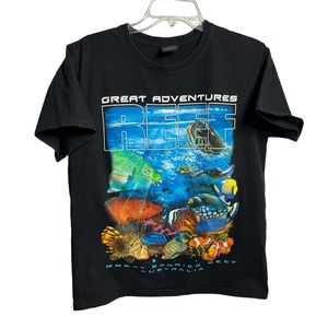 GREAT BARRIER REEF - Dive Australia Black Tank Top T-Shirt, Fits Mens MEDIUM